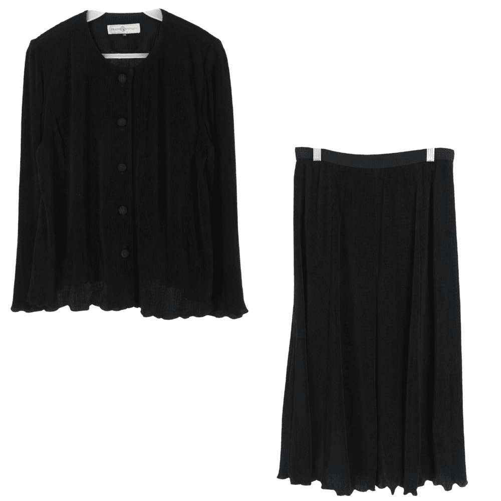 EMAIRY BOUTIQUE CO-ORDS TOP SKIRTS 트리아세테이트 혼방 (WOMEN M)